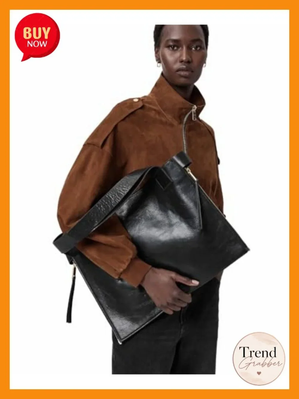 Leather Hobo Tote with Top Handles Spacious Work Bag
